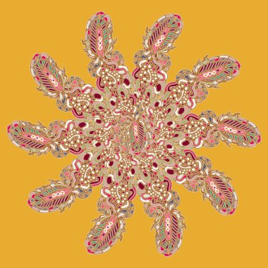 Stil zentangle yeni simetrik mandala doodle ile sanat esin kaynağı oldu. Duvar kağıdı, desen dolgularını, web sayfaları, yüzey dokuları için dekoratif nesne-ebilmek var olmak kullanılmış.