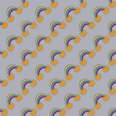 Gökkuşağı seamless modeli. Gökkuşağı Dizayn Tekstil, iç tasarım, keten, vb için. Şirin soyut çocuklar arka plan.