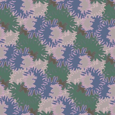 soyut renkli çiçek seamless modeli