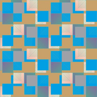 soyut geometrik renkli seamless modeli. vektör çizim