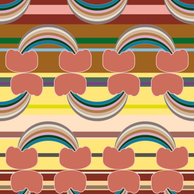 Gökkuşağı seamless modeli. Gökkuşağı Dizayn Tekstil, iç tasarım, keten, vb için. Şirin soyut çocuklar arka plan.