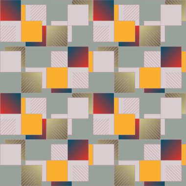 soyut geometrik renkli seamless modeli. vektör çizim