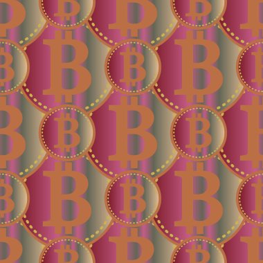 bitcoins parlak parlak pahalı sikkeleri ile Seamless modeli 