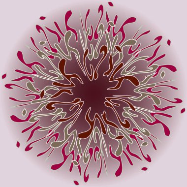 Yeni simetrik soyut mandala. Duvar kağıdı, desen dolgularını, web sayfaları, yüzey dokuları için dekoratif nesne-ebilmek var olmak kullanılmış.