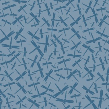 Dekoratif renkli seamless modeli ile şirin yusufçuk