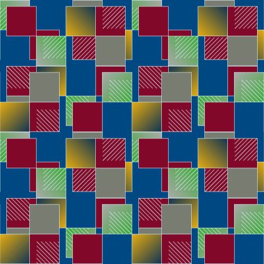 soyut geometrik renkli seamless modeli. vektör çizim