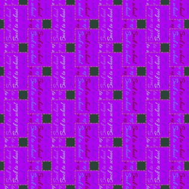 Okul hazırlıkları, arka plan için yeni dikişsiz desen. 