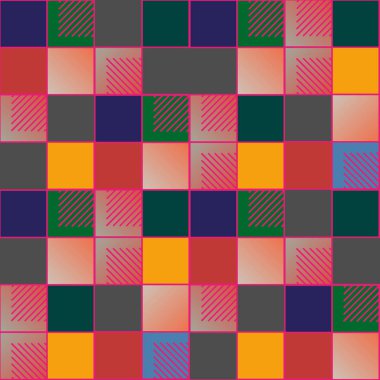 soyut geometrik renkli seamless modeli. vektör çizim