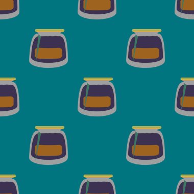 Kavanoz ile rustik ev konserve yeni dikişsiz desen arka planı için.