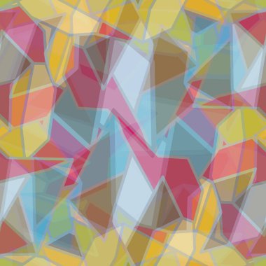 soyut geometrik renkli Dikişsiz desen arka plan için vektör çizim