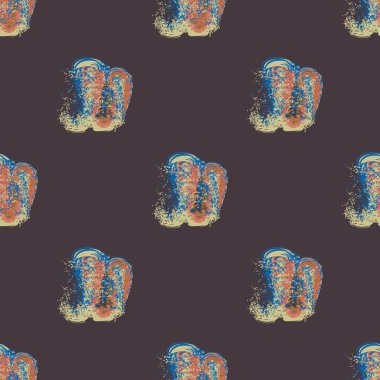 Suluboya soyut lekesi seamless modeli