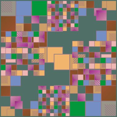 soyut geometrik renkli seamless modeli. vektör çizim