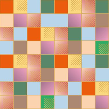 soyut geometrik renkli seamless modeli. vektör çizim