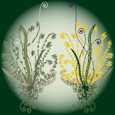 Yeni tasarım çalışmaları için el yapımı doodle ile soyut desen