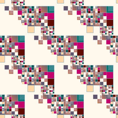 soyut geometrik renkli seamless modeli. vektör çizim