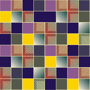 soyut geometrik renkli seamless modeli. vektör çizim