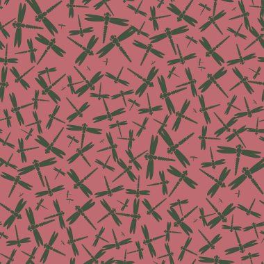 Dekoratif renkli seamless modeli ile şirin yusufçuk