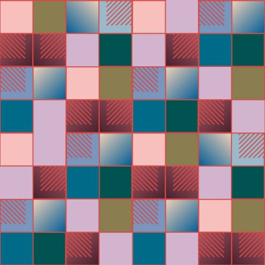 soyut geometrik renkli seamless modeli. vektör çizim