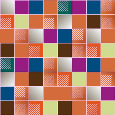 soyut geometrik renkli seamless modeli. vektör çizim