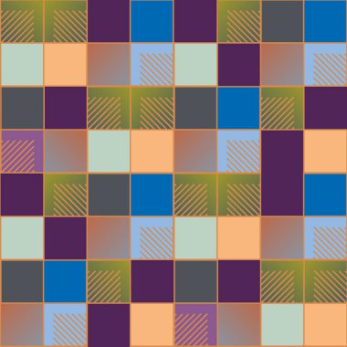 soyut geometrik renkli seamless modeli. vektör çizim