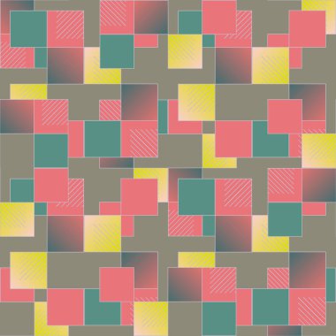 soyut geometrik renkli seamless modeli. vektör çizim