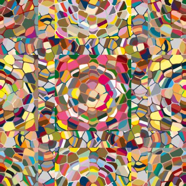 soyut renkli mozaik seamless modeli