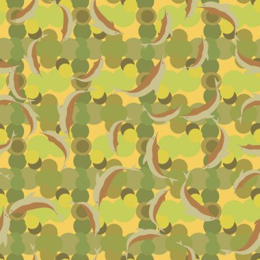 Renkli yunuslar Dikişsiz desen, çizim