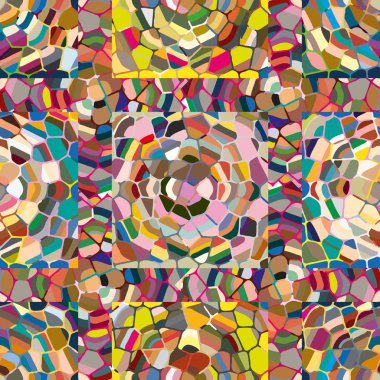 soyut renkli mozaik seamless modeli