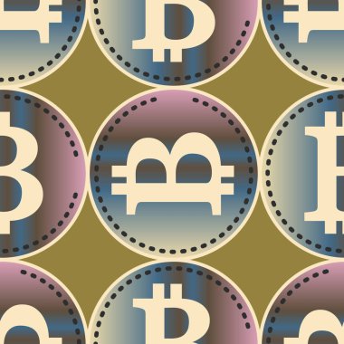 bitcoins parlak parlak pahalı sikkeleri ile Seamless modeli 