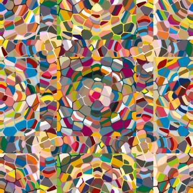 soyut renkli mozaik seamless modeli