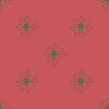 Renkli vintage seamless modeli, vektör çizim 