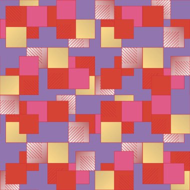 soyut geometrik renkli seamless modeli. vektör çizim
