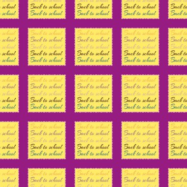 Okul hazırlıkları, arka plan için yeni dikişsiz desen. 