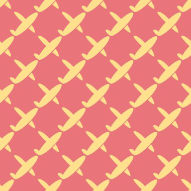 Uçak, vektör çizim seamless modeli