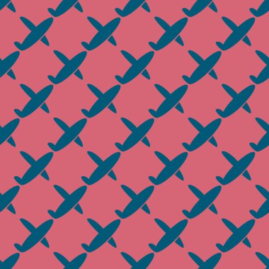 Uçak, vektör çizim seamless modeli