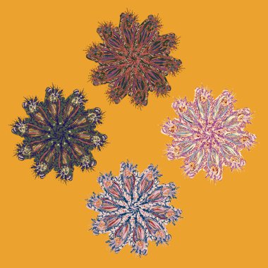 Stil zentangle yeni simetrik mandala doodle ile sanat esin kaynağı oldu. Duvar kağıdı, desen dolgularını, web sayfaları, yüzey dokuları için dekoratif nesne-ebilmek var olmak kullanılmış.