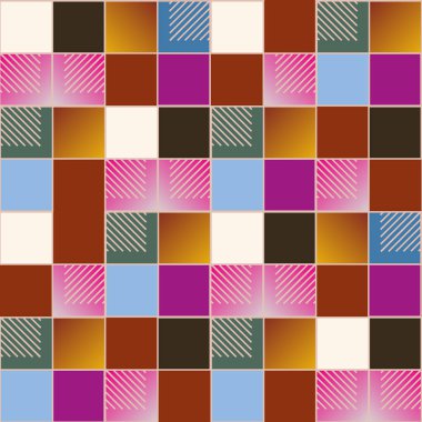 soyut geometrik renkli seamless modeli. vektör çizim