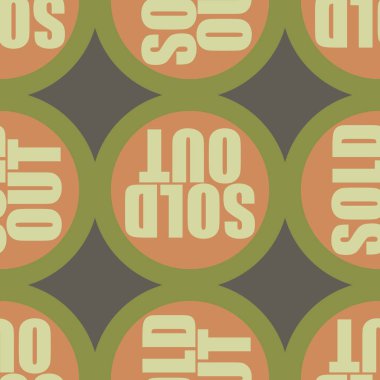 Dikişsiz desen, vektör çizim sattı