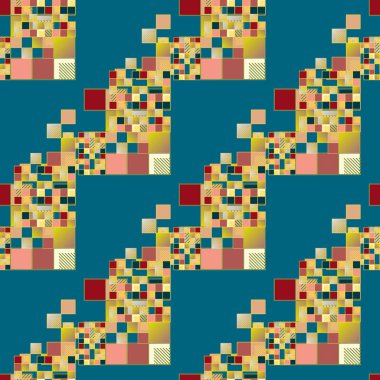 soyut geometrik renkli seamless modeli. vektör çizim