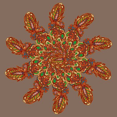 Stil zentangle yeni simetrik mandala doodle ile sanat esin kaynağı oldu. Duvar kağıdı, desen dolgularını, web sayfaları, yüzey dokuları için dekoratif nesne-ebilmek var olmak kullanılmış.