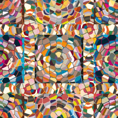 soyut renkli mozaik seamless modeli