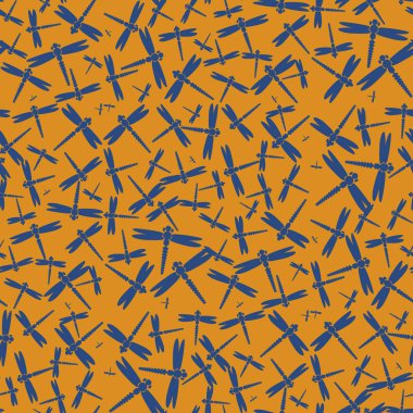 Dekoratif renkli seamless modeli ile şirin yusufçuk