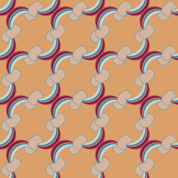 Rainbow seamless pattern. Rainbows design for textile, interior design, linens, etc. Cute abstract kids background.