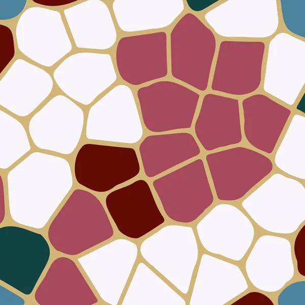 Soyut Renkli Mozaik Seamless Modeli — Stok Vektör
