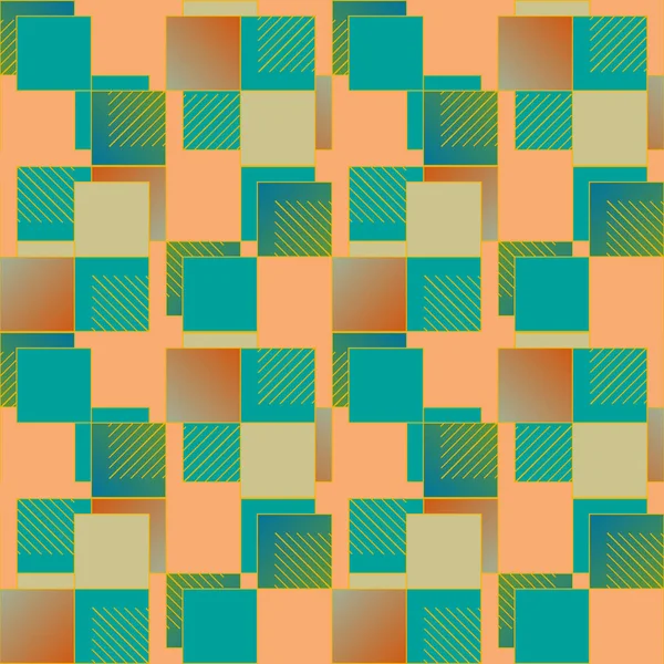 Modèle Abstrait Géométrique Coloré Sans Couture Illustration Vectorielle — Image vectorielle