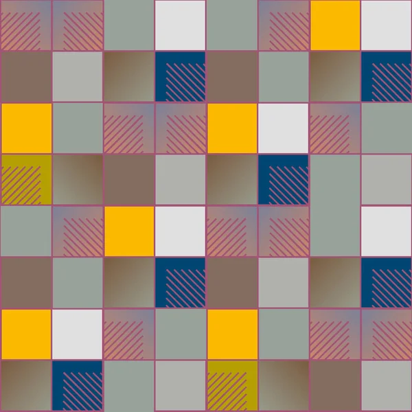 Patrón Geométrico Abstracto Sin Costura Colorido Ilustración Vectorial — Vector de stock