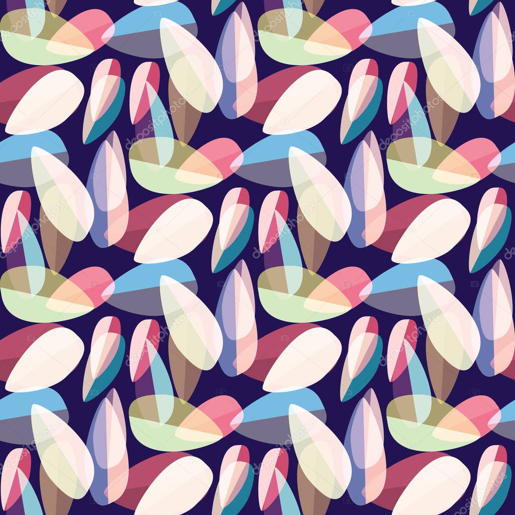 Colorful abstract geometric seamless pattern for background