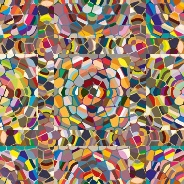 soyut renkli mozaik seamless modeli