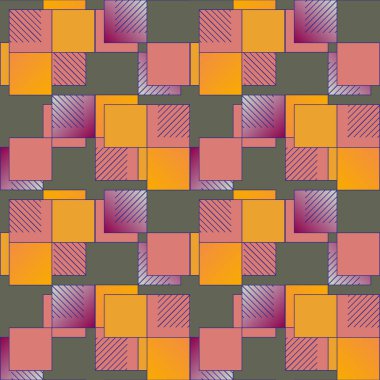 soyut geometrik renkli seamless modeli. vektör çizim