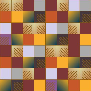 soyut geometrik renkli seamless modeli. vektör çizim